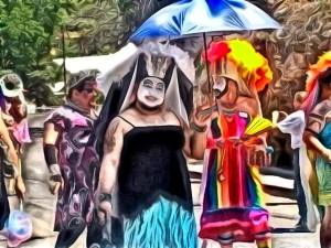 Several of the Grand Canyon Ladies of Perpetual Indulgence - with thanks to Lucy St. John of Bisbee for the photo!
