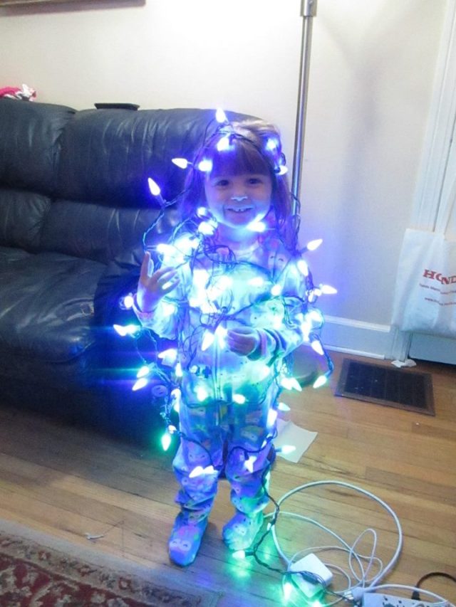 My grand niece, all decked out.